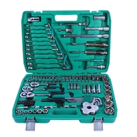 Kit d'outils manuels OEM en acier au carbone, 121 pièces, pour réparation automobile, mécanique, clés, douilles, tournevis, outils combinés