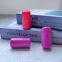 Tube de rouge à lèvres personnalisable en plastique ABS, capacité 4g, modèle 4102, emballage cosmétique solide pour baume aux herbes violettes