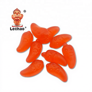 Lechao Kinder-Süßigkeiten Halal Cartoon-Form Rote Paprika Fruchtgeschmack Gummibärchen für Kleine Beutelverpackung - Product Image 2