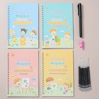Cuaderno de ejercicios de escritura en inglés para niños, con ranuras para practicar la escritura, ideal para viajes, tamaño A5, encuadernación en espiral, venta al por mayor