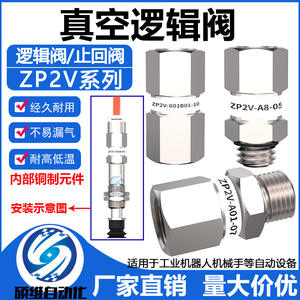 Válvula de Retención Unidireccional ZP2V-A5/A8/A5/B5/B6/B01-05/07/10, Ventosa de Vacío, Seguridad, Categoría de Producto: Válvulas de Retención - Product Image 4