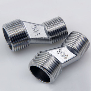 Accesorio de Tubería de Acero Inoxidable, Curva de 45 Grados, Grado 304, Sección Redonda, para Conexión de Plomería - Product Image 1