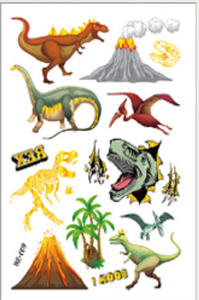 Ispirato New Custom dinosauro Del Corpo Del Tatuaggio Temporaneo <span class=keywords><strong>Oro</strong></span> Argento Lamina Metallica <span class=keywords><strong>Tatuaggi</strong></span> <span class=keywords><strong>Oro</strong></span> Del Tatuaggio per i bambini - Product Image 6