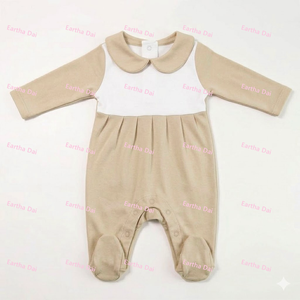 Tutina Premium in Cotone a Maniche Lunghe per Neonati con Colletto Peter Pan, Pagliaccetto Invernale per Bambine - Product Image 4