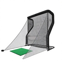 Kit combiné de filet d'entraînement de golf et simulateur d'intérieur pour le swing, en nylon, vente chaude, vente en gros usine