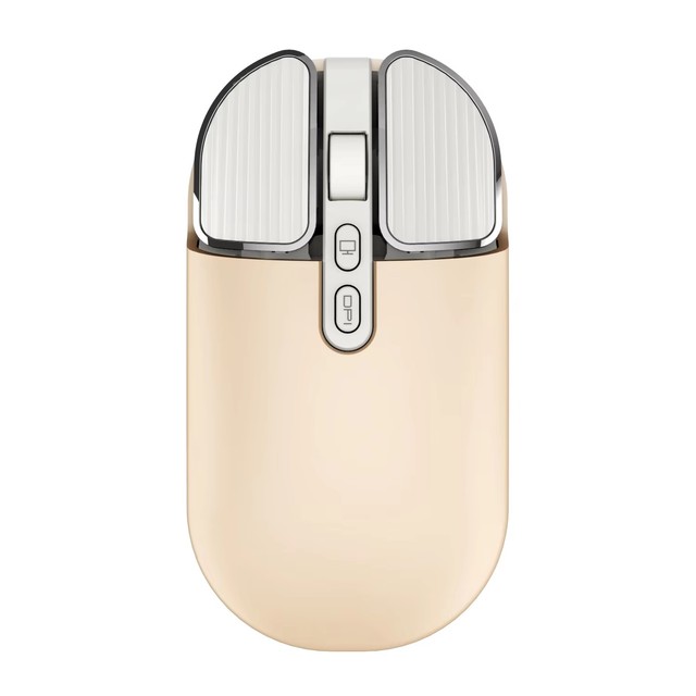 Factory 2.4G+BT Dual-Mode Gaming Mouse Portable Cordless & Rechargeable Silent Metal Scroll Wheel Wireless for Laptop Computer