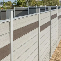 Wpc clôture panneau gril conception photos composite pas cher jardin extérieur 3d vinyle 6x8 pvc clôture panneaux