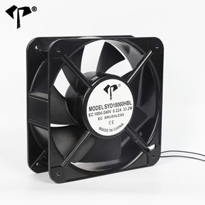 18060 轴流风扇 180*180*60mm 高速交流 110-220V EC 冷却风扇，风量 491.32CFM，噪音 60.2 Dba，功率 33.2W - Product Image 4