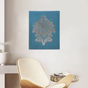 Gambar Dinding Kanvas Biru Modern Gambar Dinding untuk Dekorasi Ruang Tamu Seni Dinding Aspire Diskon Besar untuk Rumah