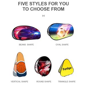 Banner Publicitario Personalizado Tipo Pop-Up, Estructura Plegable para Ferias Comerciales, Forma Triangular, Redonda o de Haba, con Logotipo - Product Image 5