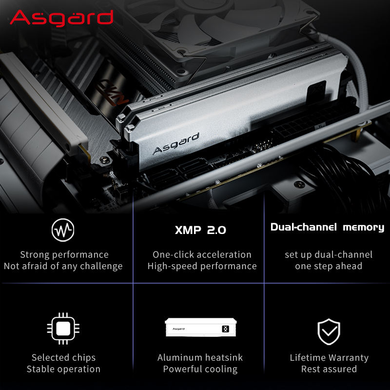 Asgard 16GB DDR5 5600MHz c46メモリー Crucial 16GB DDR5 5600MHz C46 SODIMM Laptop Memory Black
