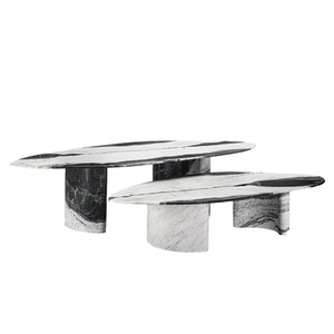 Luxury Modern Stone White <b>Marble</b> Levanto Coffee <b>Table</b> for Living Room - Product Image 2