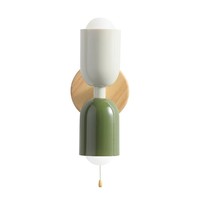 Nouvelle applique murale LED 2023 pour chambre à coucher, design moderne et minimaliste, style crème, éclairage haut et bas, interrupteur à chaîne et contrôle par prise