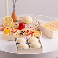 Boîte d'emballage 4 Boîte à collation pour tarte aux oeufs et gâteau de lune Boîte à bijoux en bois de peuplier personnalisée en gros Boîte à bijoux en bois pour la maison et le voyage