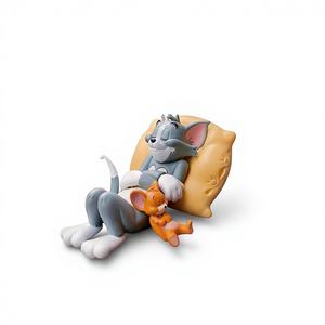 Adorno de Resina para Consola de Coche con Diseño de <span class=keywords><strong>Tom</strong></span> y <span class=keywords><strong>Jerry</strong></span>, Kits de Decoración Interior - Product Image 1