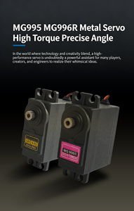 Motor Servo Digital DC Industrial MG995 con Engranajes Metálicos, 55g, 13kg de Torque, para Coches RC JR, Helicópteros, Barcos de Juguete y Proyectos de Robots STEAM - Product Image 5