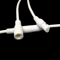 Câble d'alimentation LED mini 2 conducteurs, étanche IP67, conducteur en cuivre, isolation PVC, connecteur mâle-femelle