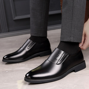 Men's British Style Patent Leather <b>Height</b> <b>Increasing</b> <b>Shoes</b> 6cm Business Formal Wear - Product Image 5