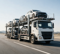 Semi-remorque porte-voitures à double étage 3 essieux en acier Q345 avec système de levage hydraulique pour le transport de berlines en Afrique – Logistique automobile