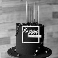 Gold Silber Happy Anniversary Cake Topper Hochzeitstag Acryl Cake Topper Happy Anniversary Party Dekorieren Lieferungen