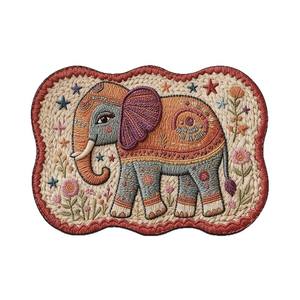 Alfombra de Baño Novedosa XJD con Diseño de Elefante de Dibujos Animados, Antideslizante y Absorbente, para Cocina, Baño y Entrada del Hogar - Product Image 1