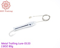SXY FISHING Leurre de pêche à la traîne en métal, Leurre lance dorée, Leurres pour gros gibier, Excellent leurre pour marlin, Tête de jet DIY, Leurre de pêche en haute mer D133