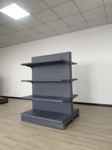 Großhandel benutzer definierte Farbe Größe Doppel 4 Schichten Stahl regale für Einzelhandel geschäft Supermarkt Regale - Product Image 2