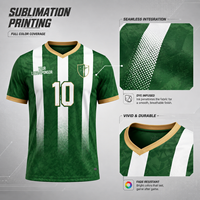 Maillots d'extérieur personnalisés pour équipes, uniformes d'entraînement vintage, maillots de football respirants imprimés à rayures 100 % polyester pour adultes unisexe