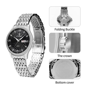 Poedagar 827 Thép Không Gỉ Thời Trang Xem Thương Hiệu Hàng Đầu Sang Trọng Kinh Doanh Không Thấm Nước Sáng Cổ Tay Người Đàn Ông Thể Thao Thạch Anh Đồng Hồ - Product Image 3