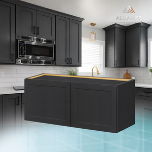 Armoire murale de cuisine W3024&W3624 avec étagère réglable |   Meubles de cuisine de style américain en stock |   Armoire en bois pour le rangement - Product Image 1