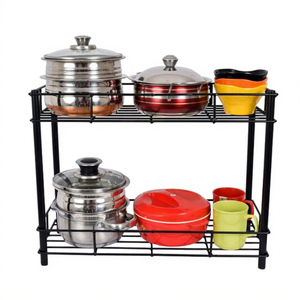 Estante de Almacenamiento de Cocina de 2 Niveles para Ollas y Frascos de Especias - Product Image 2