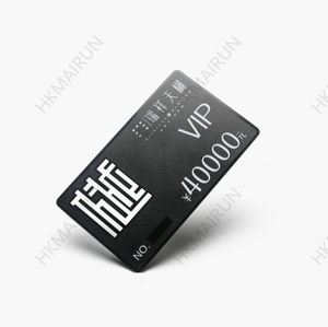 Cartes de visite en aluminium anodisé noir gravées au laser avec logo à bas prix - Product Image 2