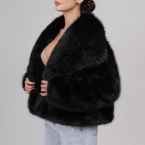 Nuevo Abrigo de Piel para Mujer de Alta Calidad, Elegante, Casual, Holgado, con Solapa, Estilo Oversize, Abrigo de Piel Cálido para Invierno - Product Image 2