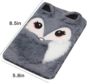 Cuaderno <span class=keywords><strong>de</strong></span> Peluche con Diseño <span class=keywords><strong>de</strong></span> Animalitos, Diario para Niñas y <span class=keywords><strong>Adolescentes</strong></span>, con Forro Interior <span class=keywords><strong>de</strong></span> 160 Páginas - Product Image 3