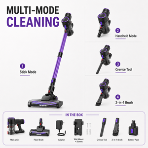 OEM 100W Cordless Stick Dry <b>Vacuum</b> Cleaner Rechargeable Wireless 0.8L Dust Cup Foldable Tube HEPA Filter Cyclone Home Cleaning - Product Image 1