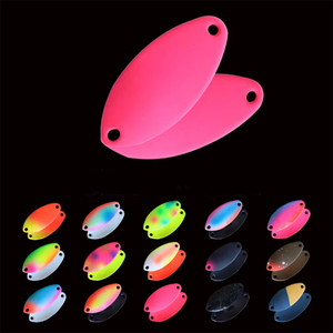 Nuovi 15 colori 2.7cm 2.5g 3.5g 5g UV cucchiaio luminoso esca esca da pesca esca esca da pesca esca esca per trota artificiale pesca con paillettes - Product Image 1