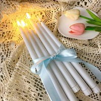Bougie LED sans flamme 3D à effet de mèche, télécommandée, cylindrique, en plastique, écologique, à piles, pour la décoration intérieure, Diwali
