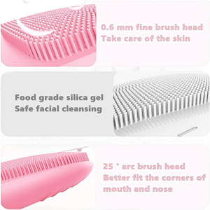Appareil de Nettoyage Facial Électrique Intelligent en Silicone Ionique pour le Soin de la Peau, Brosse Nettoyante Visage USB pour Massage et Nettoyage des Pores - Product Image 5