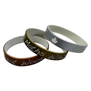 Personalisierte Individuelle Silikon-Armbänder Ihre Eigenen Gummi-Armbänder Mit Botschaft oder Logo, Silikon-Armband - Product Image 2