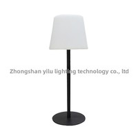 Lampe de table sans fil rechargeable à l'énergie solaire, lumière ambiante LED à intensité réglable par toucher pour chambre à coucher, chevet, camping, jardin, patio, charge USB