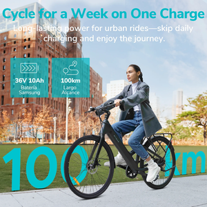 Bicicleta Eléctrica Engwe N1 AIR ST en Existencia en la UE, Motor de 250w, Torque de 40n.m, 10 °   Bicicleta Eléctrica con Cuadro de Carbono, Llantas 700c y Luces Solares para Escalada - Product Image 3