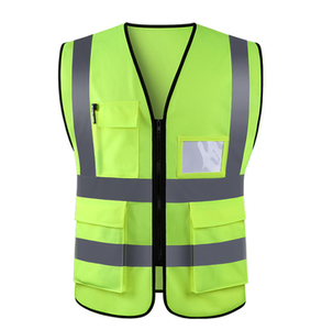 EN471/ENISO 20471 उच्च दृश्यता चिंतनशील सुरक्षा बनियान निर्माण सुरक्षा सुरक्षा जैकेट जेब के साथ - Product Image 5