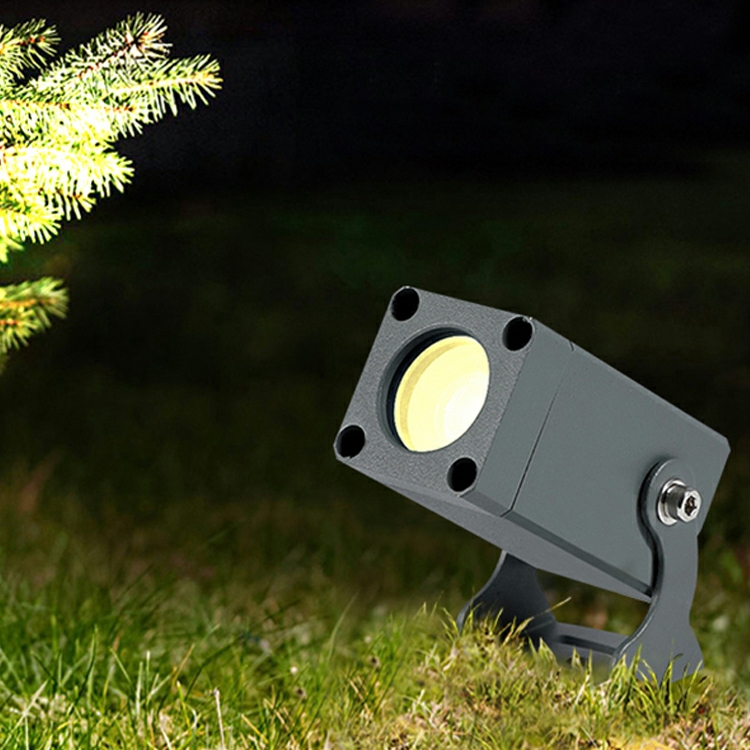 Foco LED para exteriores de 3W, carcasa negra, punta superbrillante, resistente al agua, paisaje IP65, foco Led para césped, jardín, árbol, 12V, 220V