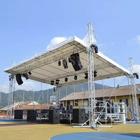 Système de treillis de scène non personnalisé pour événements de concert, support de treillis d'éclairage supérieur, scène en treillis portable