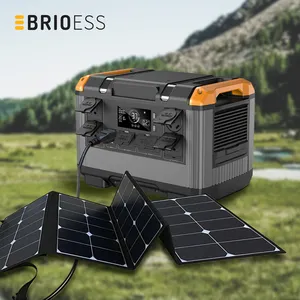 Potable 2000W 3000W Lithium Energy Storage Outdoor Power Bank Station backup generatore solare portatile