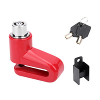 Petit cadenas antivol en plastique et alliage d'aluminium pour vélo électrique, moto, VTT, avec frein à disque, pratique et portable