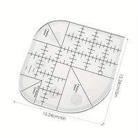 Couteau d'angle créatif, règle de couture en acrylique, modèle de couture, outil de couture, règle d'angle, 1 pièce
