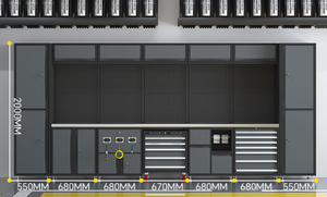 Sodor ODM OEM <span class=keywords><strong>Vente</strong></span> directe d'usine, armoire de rangement d'outils moderne en acier laminé à froid, chariot avec tiroirs verrouillable - Product Image 2