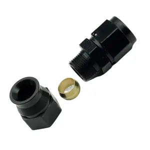 MI Swivel Female AN-6 -6 6AN AN6 6-AN to Male 3/8 3/8in 5/16 5/16in Tubing Pipe Adapter Hard line Hardline Tube Fitting