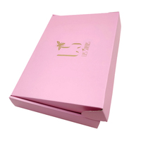 Cajas y Bolsas de Embalaje de Cartón Corrugado para Envíos Postales de Ropa Interior Rosa Personalizada de Lujo